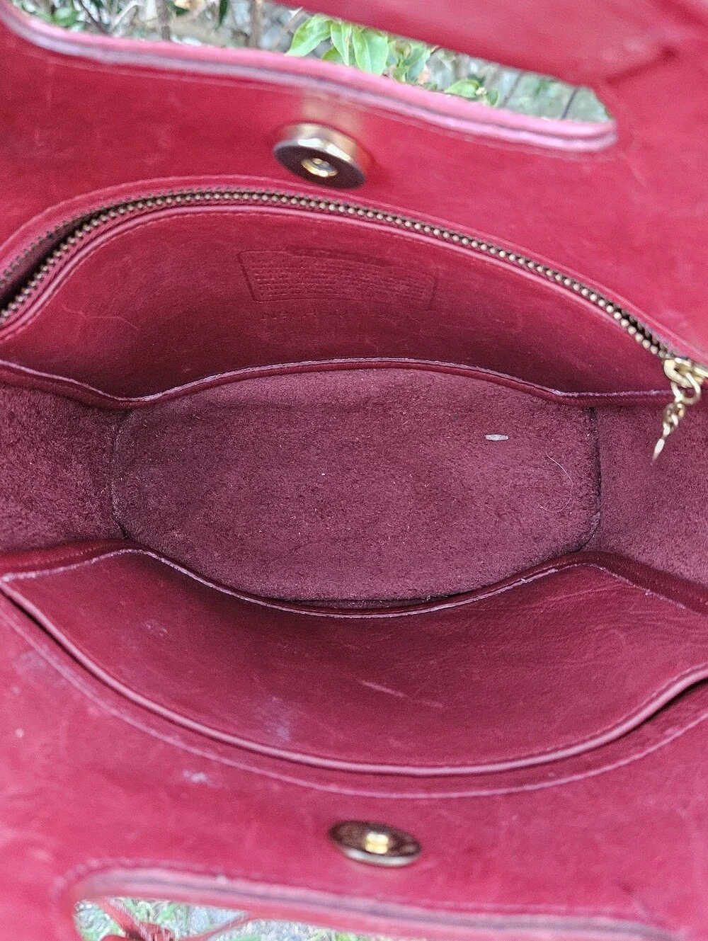 Vintage Coach 9993 Small Shopper Bag Leather Hangtag Red Leather Crossbody Mini - Picture 6 of 9